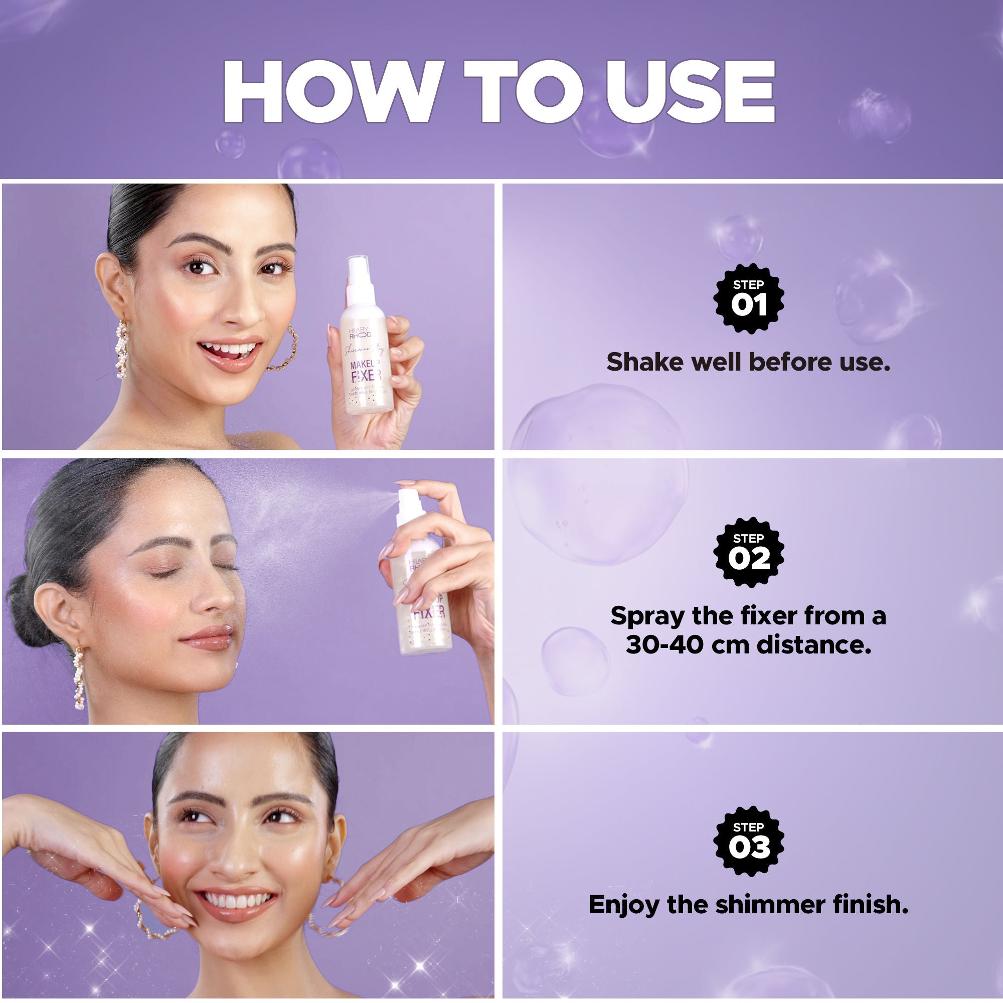 Hilary Rhoda Shimmer Stay Makeup Fixer | Grocsy