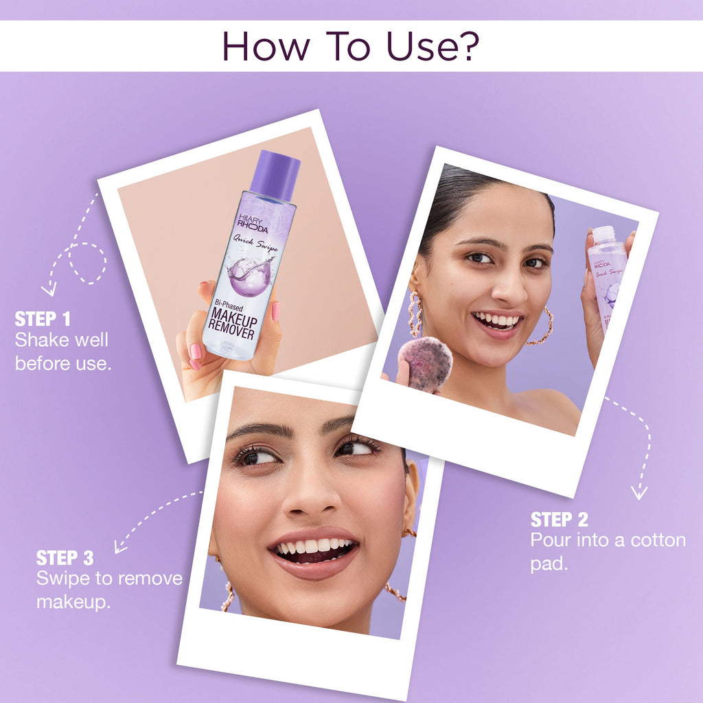 Hilary Rhoda Quick Swipe Bi-Phased Waterproof Makeup Remover | Grocsy
