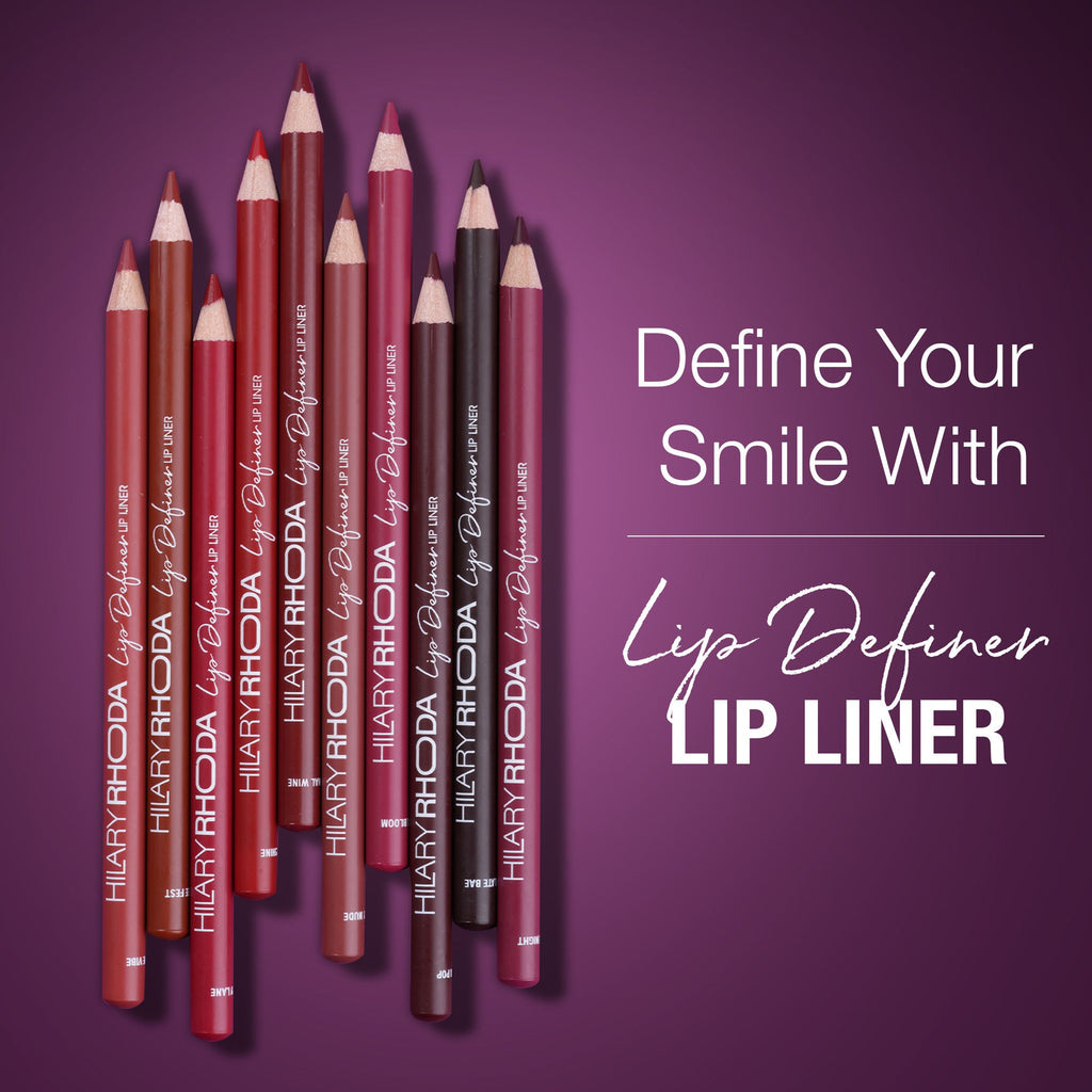 Hilary Rhoda Lip Definer Matte Lip Liner - Set Of 10 | Grocsy