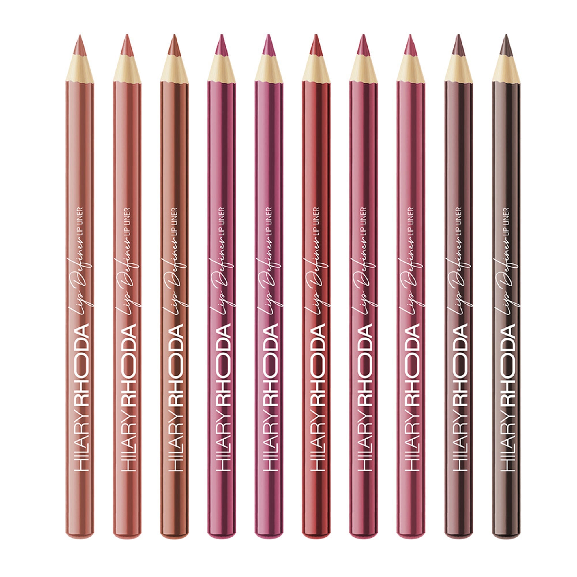 Hilary Rhoda Lip Definer Matte Lip Liner - Set Of 10 | Grocsy