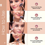 Hilary Rhoda All-Rounder 4 In 1 Brush For Makeup | Grocsy