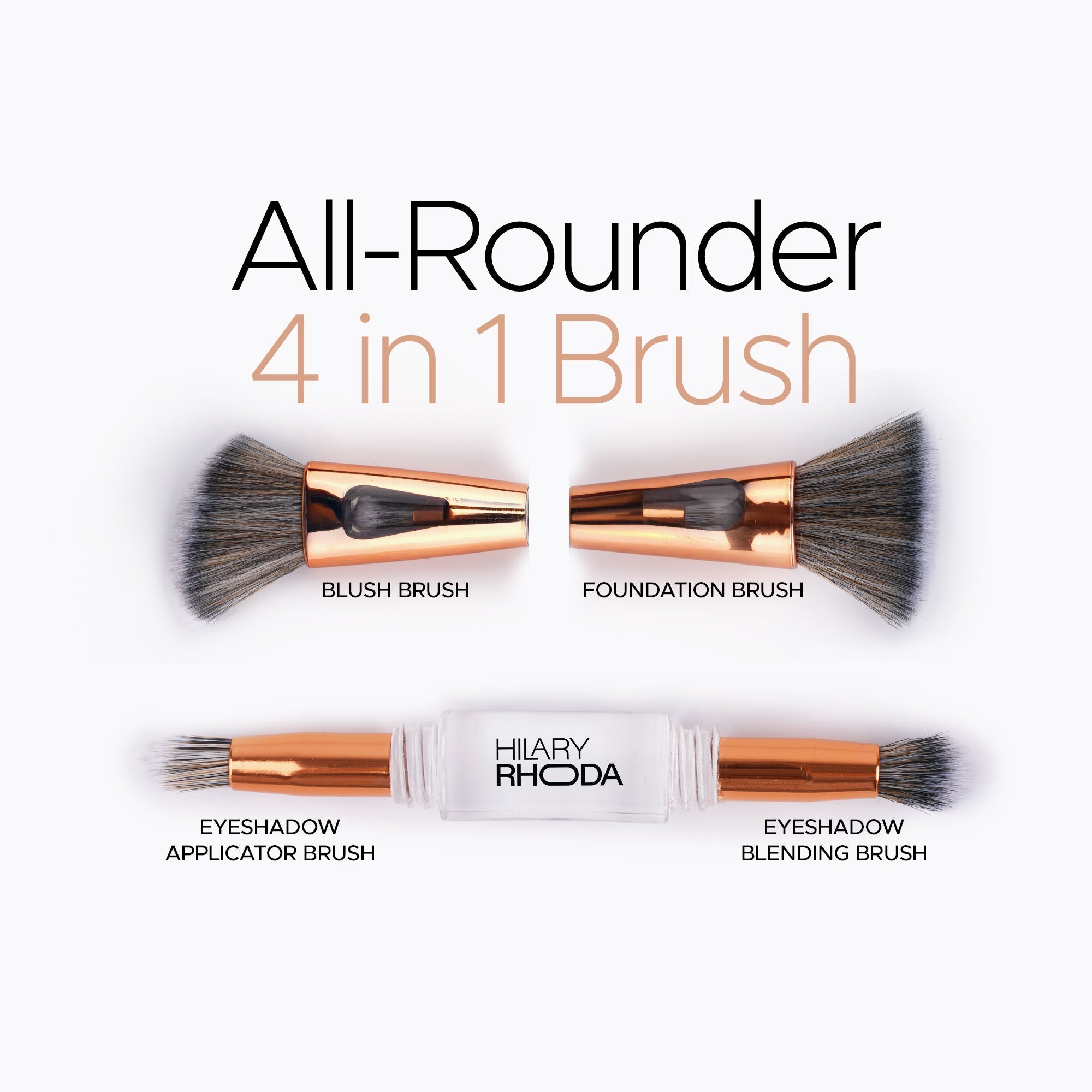 Hilary Rhoda All-Rounder 4 In 1 Brush For Makeup | Grocsy