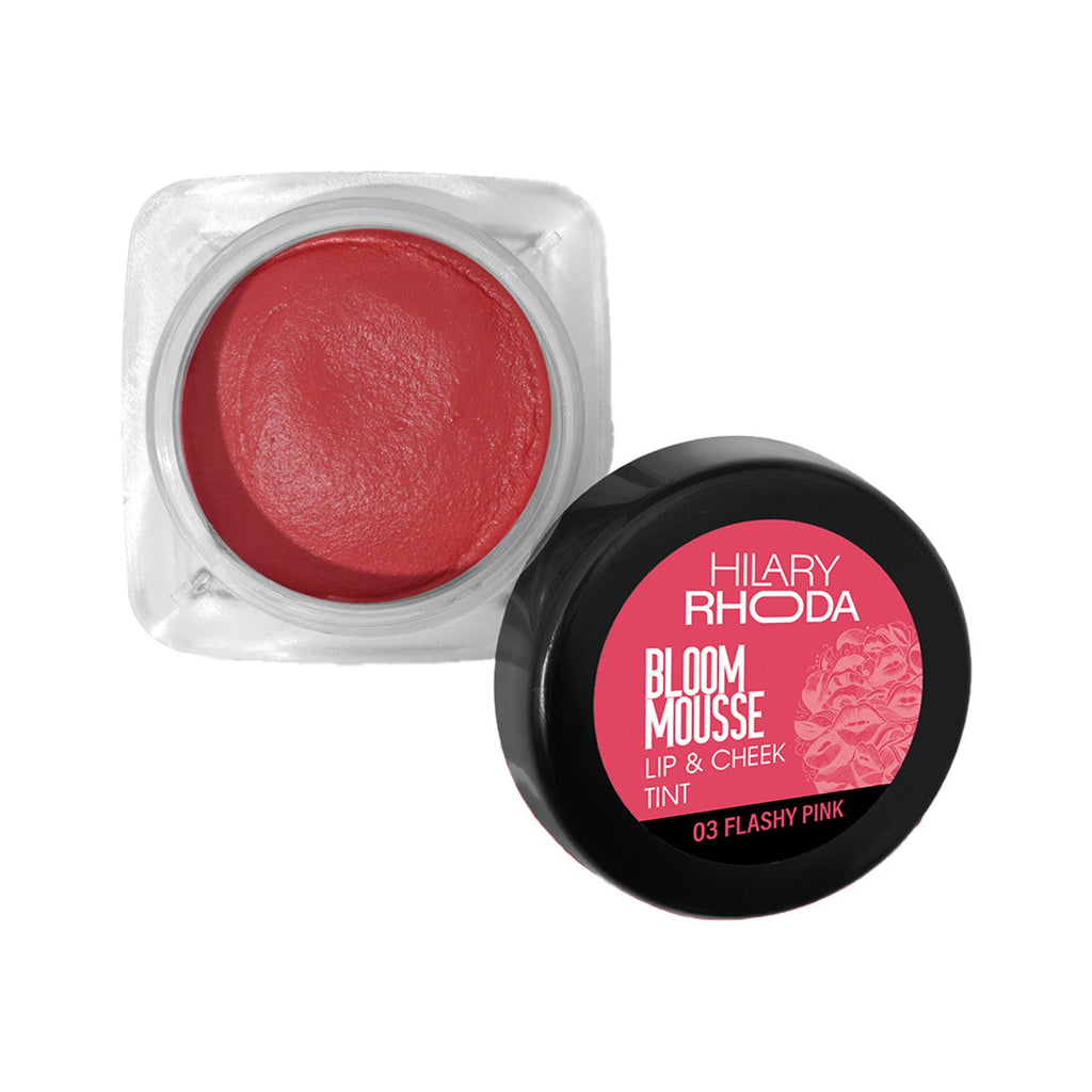 Hilary Rhoda Bloom Mousse Waterproof Lip N Cheek Tint - Flashy Pink 03 | Grocsy