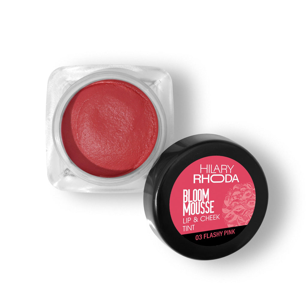 Hilary Rhoda Bloom Mousse Waterproof Lip N Cheek Tint - Flashy Pink 03 | Grocsy