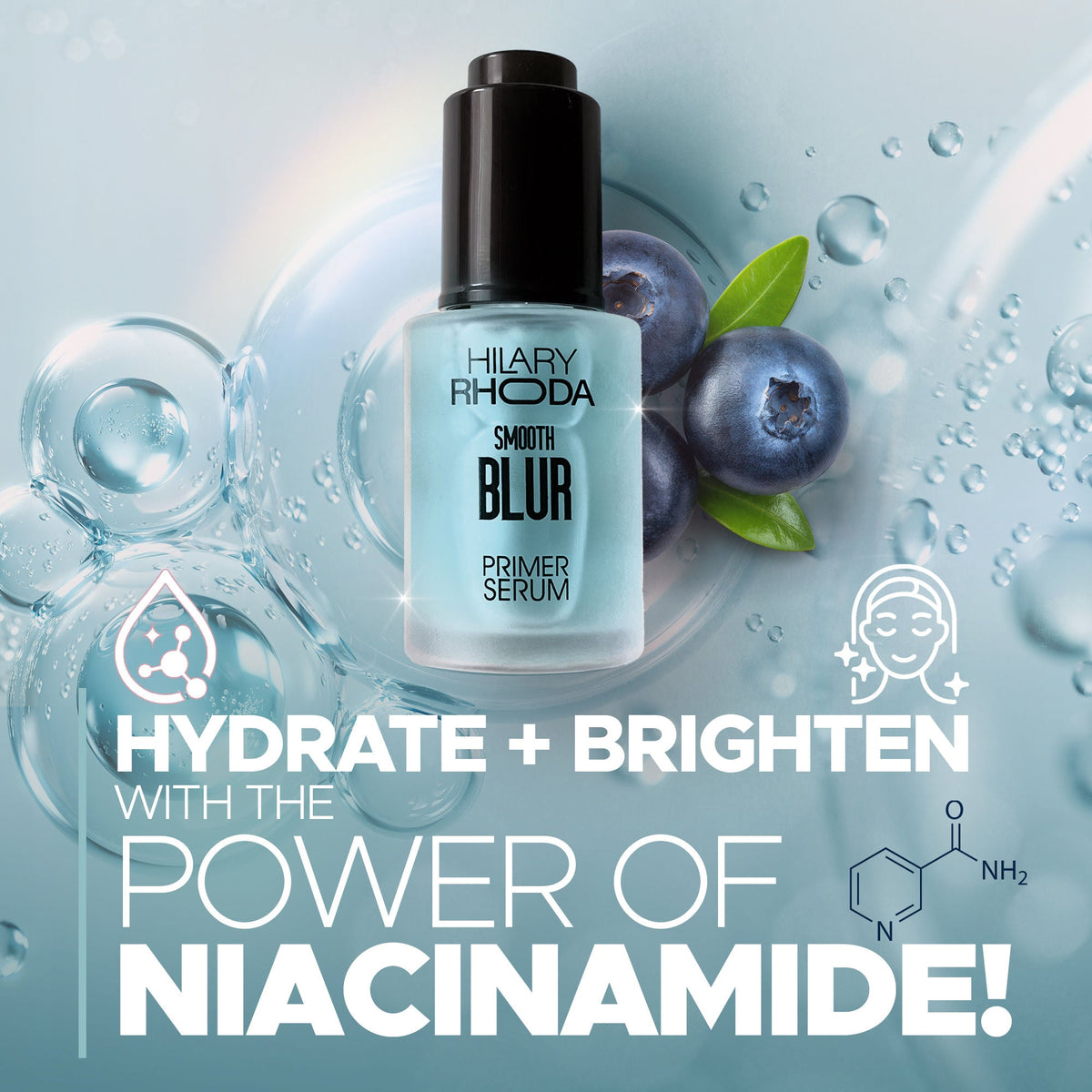 Hilary Rhoda Smooth Blur Primer Serum - Blueberry 02 | Grocsy