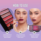Hilary Rhoda Match Maker Waterproof Lip Palette - Mood Changer 01 | Grocsy