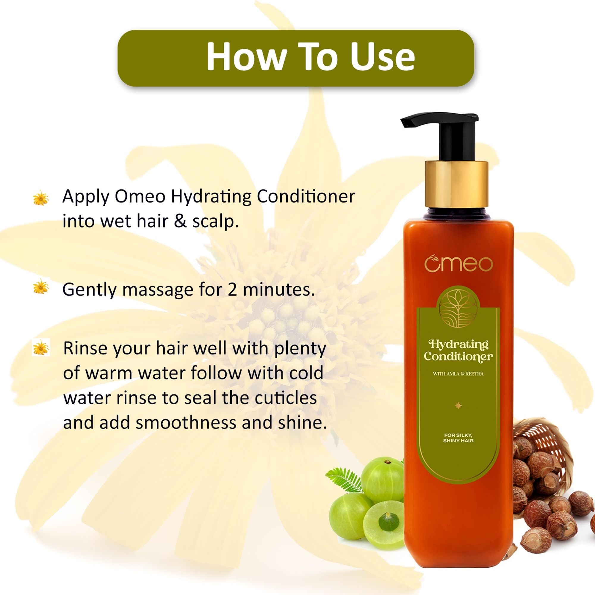Omeo Hydrating Conditioner with Amla & Reetha | Grocsy