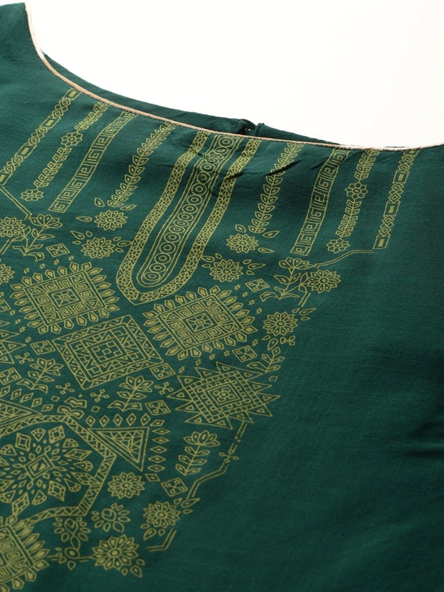 All About You Ethnic Motifs Print Kurta with Trousers & With Dupatta | Grocsy