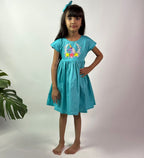 ArthLife Blue Unicorn Party Wear Dress | Grocsy