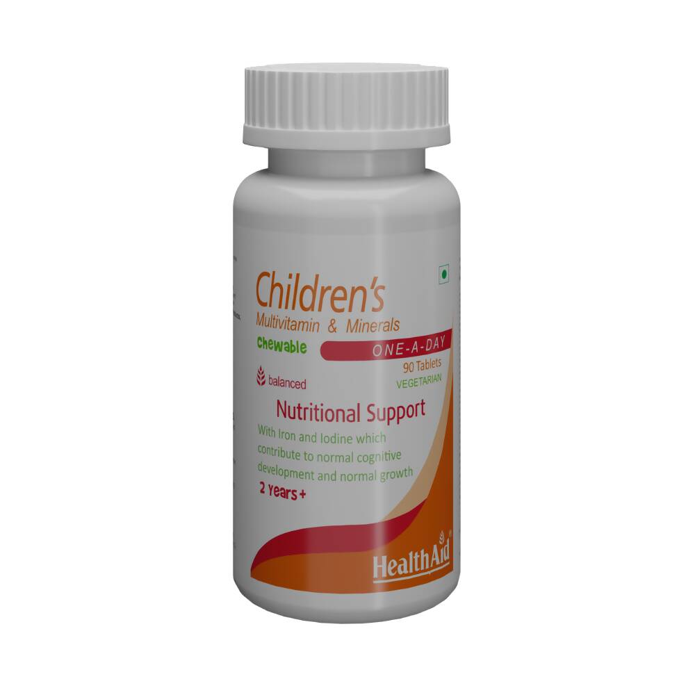 HealthAid Childrens MultiVitamin and Minerals Chewable Tablets | Grocsy