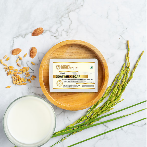 Khadi Organique Goat Milk Soap | Grocsy