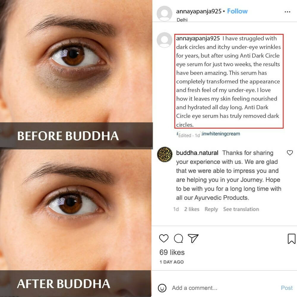 Buddha Natural Dark Circle Eye Serum | Grocsy