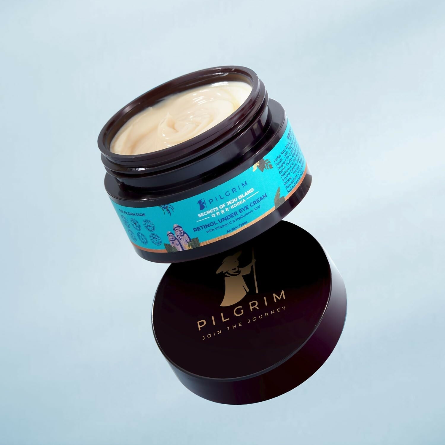 Pilgrim Korean Retinol Under Eye Cream with Vitamin C & Hyaluronic Acid For Dark Circles, Puffiness & Fine Lines | Grocsy