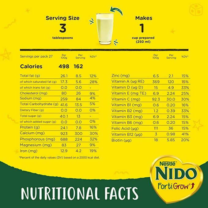 Nestle Nido Forti Grow Milk Powder | Grocsy