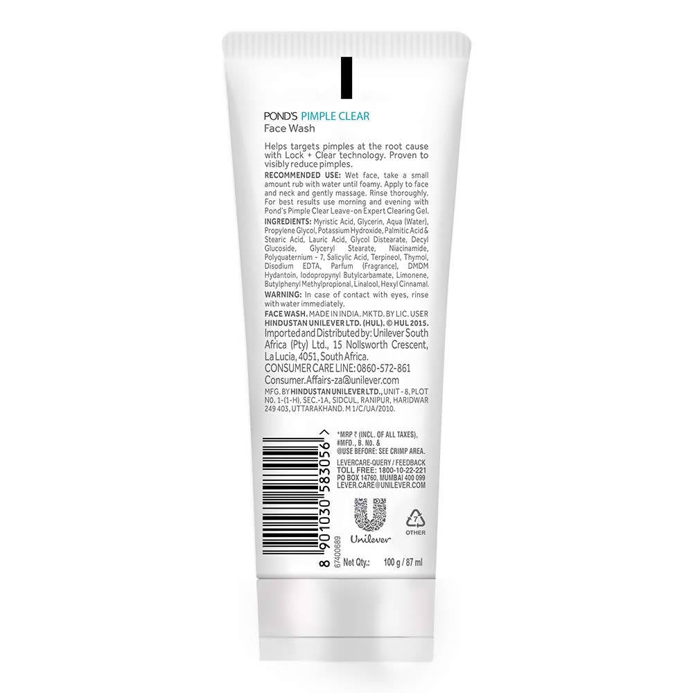 Ponds Pimple Clear Face Wash | Grocsy
