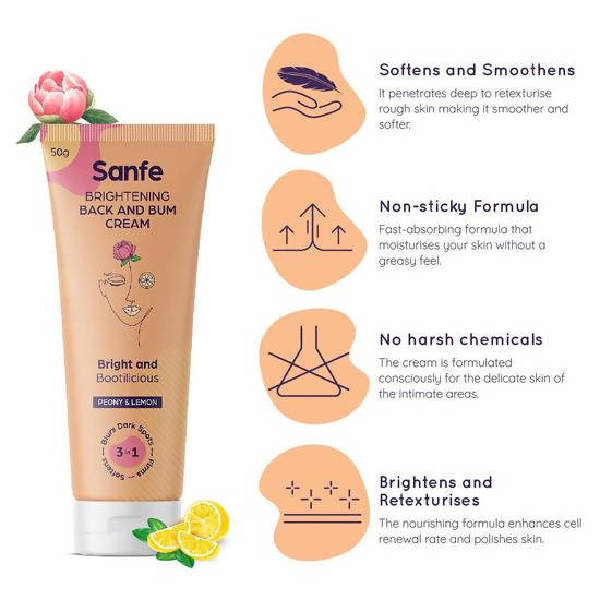 Sanfe Brightening Back And Bum Cream | Grocsy