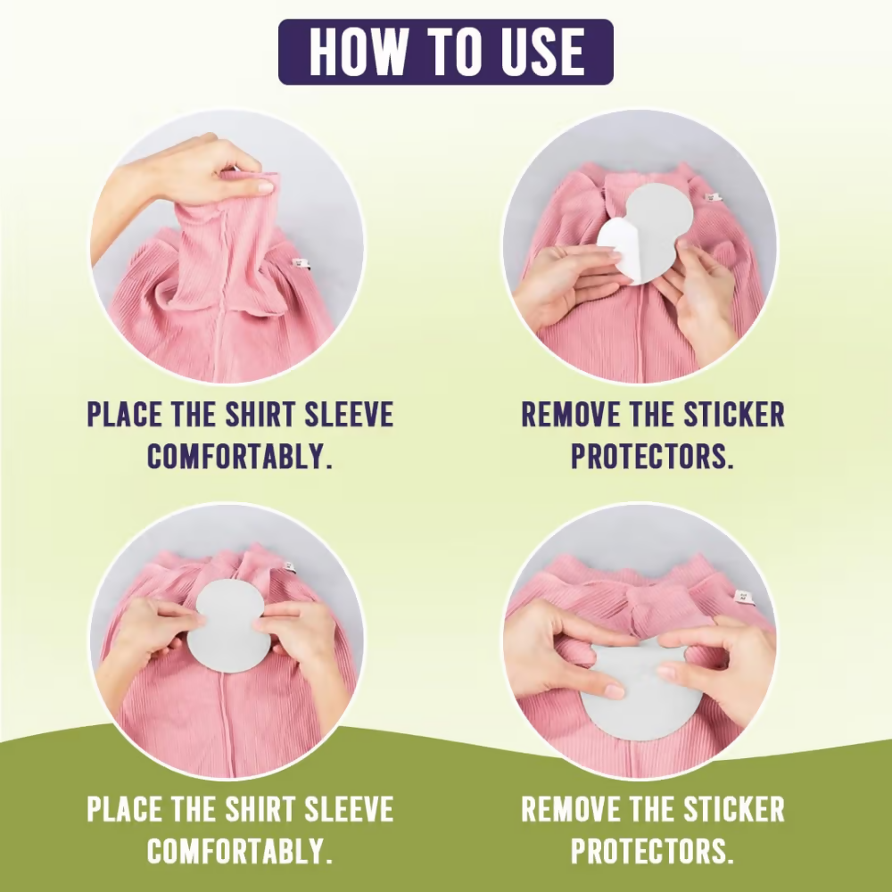 Bronson Professional Underarm Sweat Pads Disposable Prevent Stains & Absorb Sweat | Grocsy