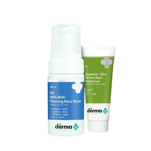 The Derma Co Acne-Fighting Cleanse & Hydrate Combo | Grocsy