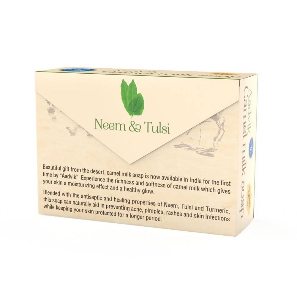 Aadvik Camel Milk Soap With Neem & Tulsi | Grocsy
