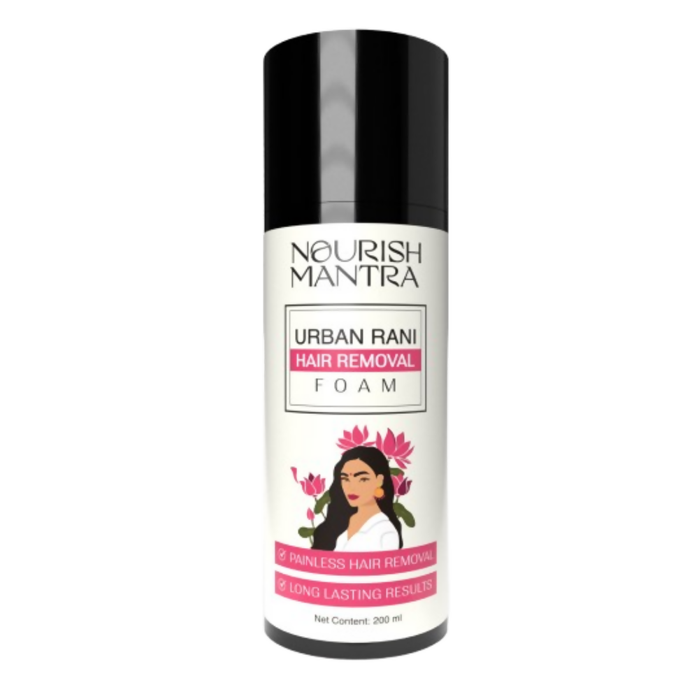 Nourish Mantra Urban Rani Hair Removal Foam with Shea Butter for Painless Hair Removal | Grocsy