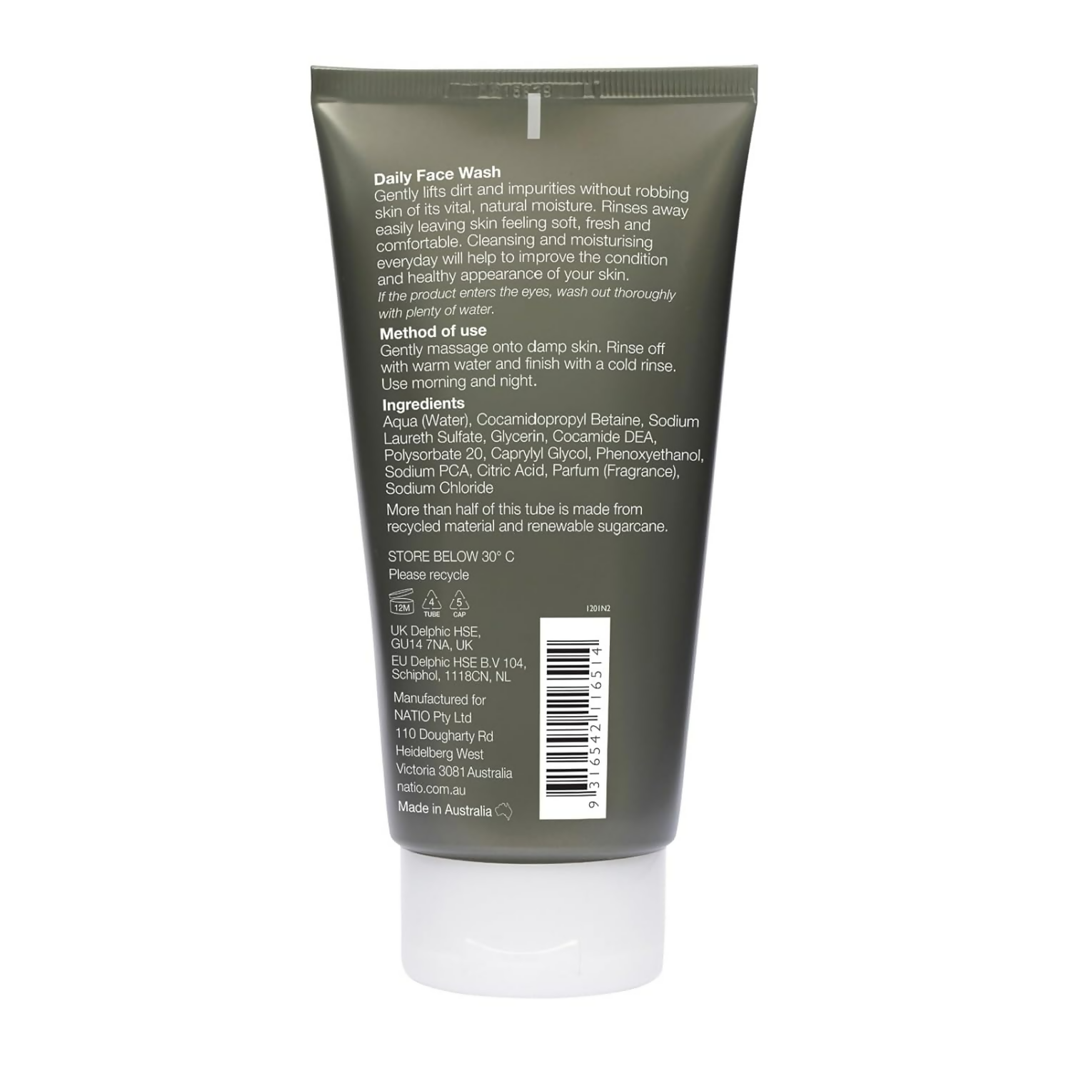 Natio For Men Daily Face Wash | Grocsy