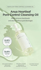 Anua Heartleaf Pore Control Cleansing Oil - Korean Skincare | Grocsy