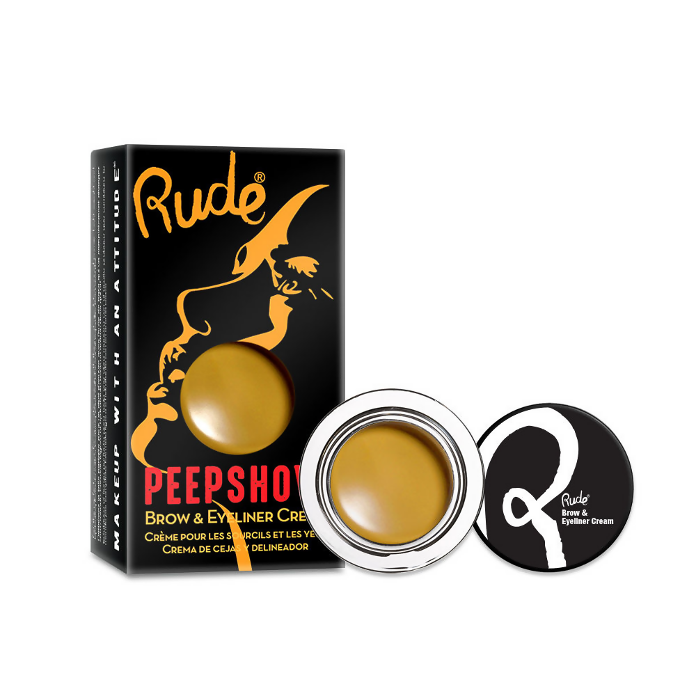 Rude Cosmetics Peep Show Brow & Eyeliner Cream - Hush | Grocsy