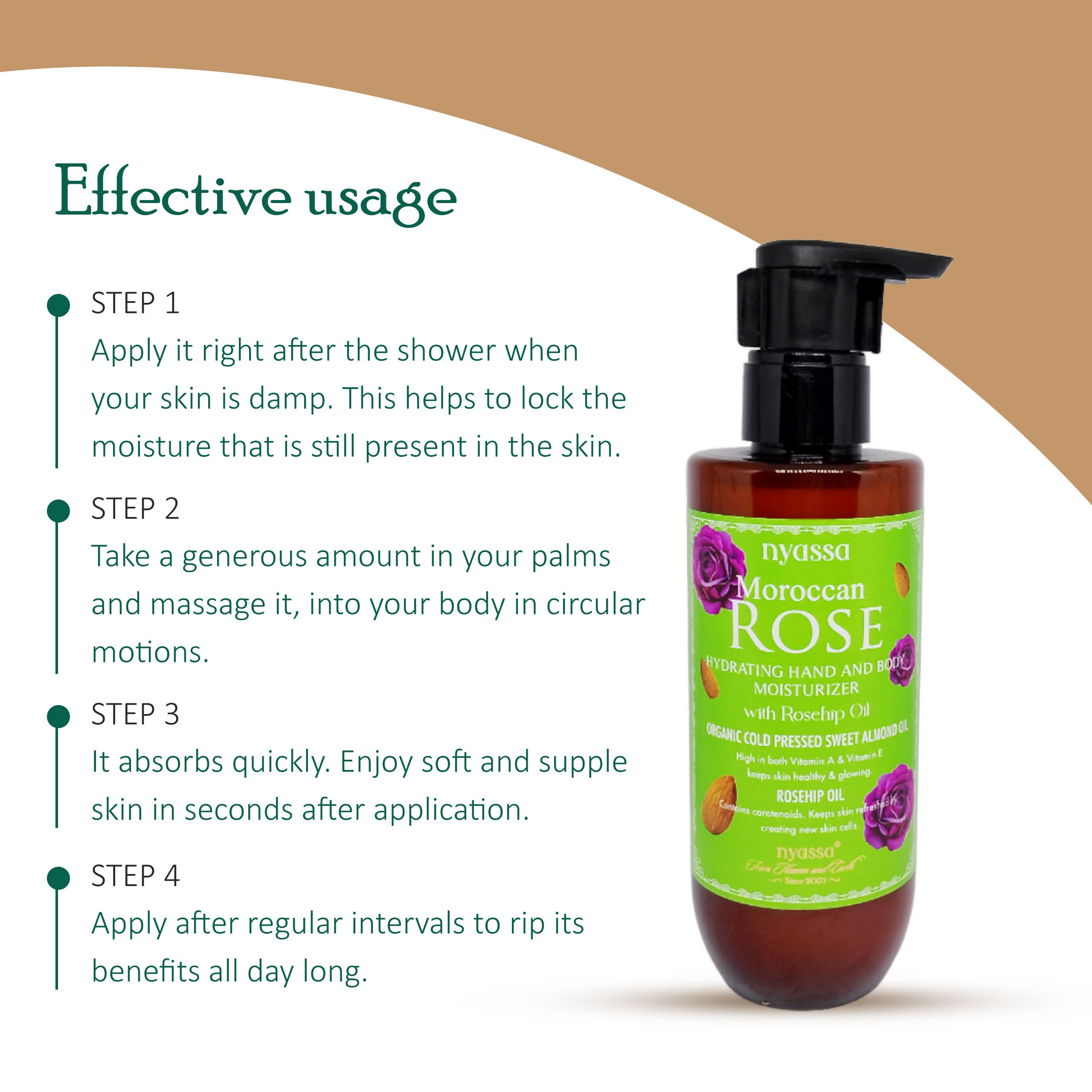 Nyassa Moroccan Rose Hand And Body Moisturizer | Grocsy