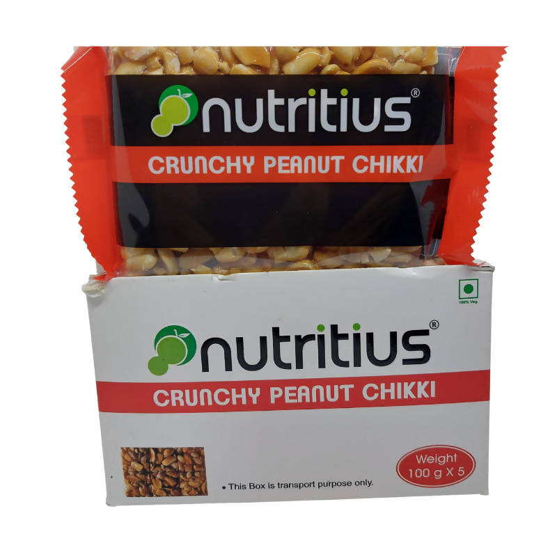 Nutritius Crunchy Peanut Chikki | Grocsy