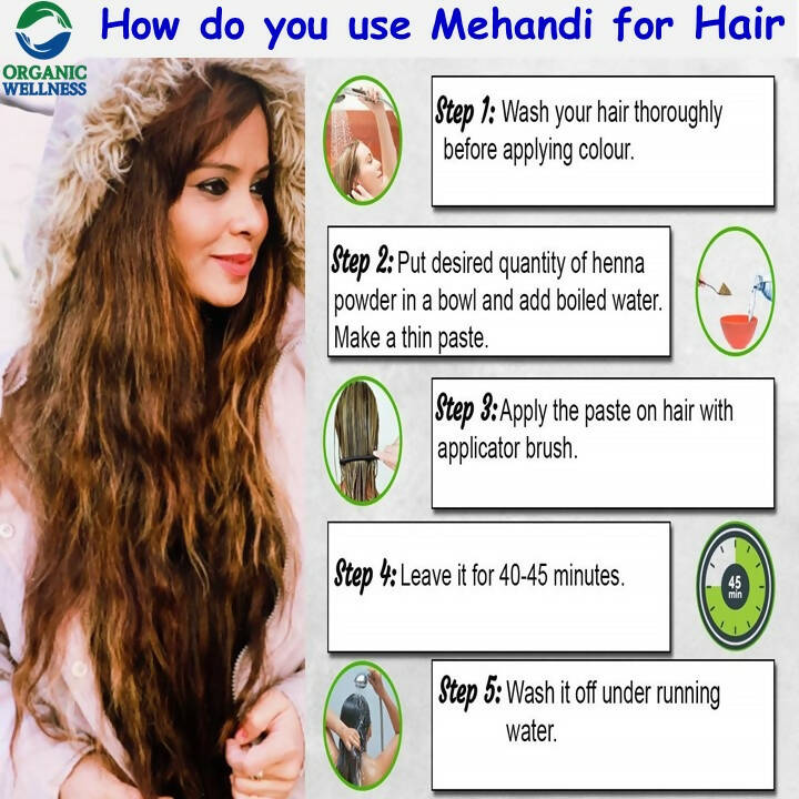 Organic Wellness Sojat Mehandi (Henna) | Grocsy