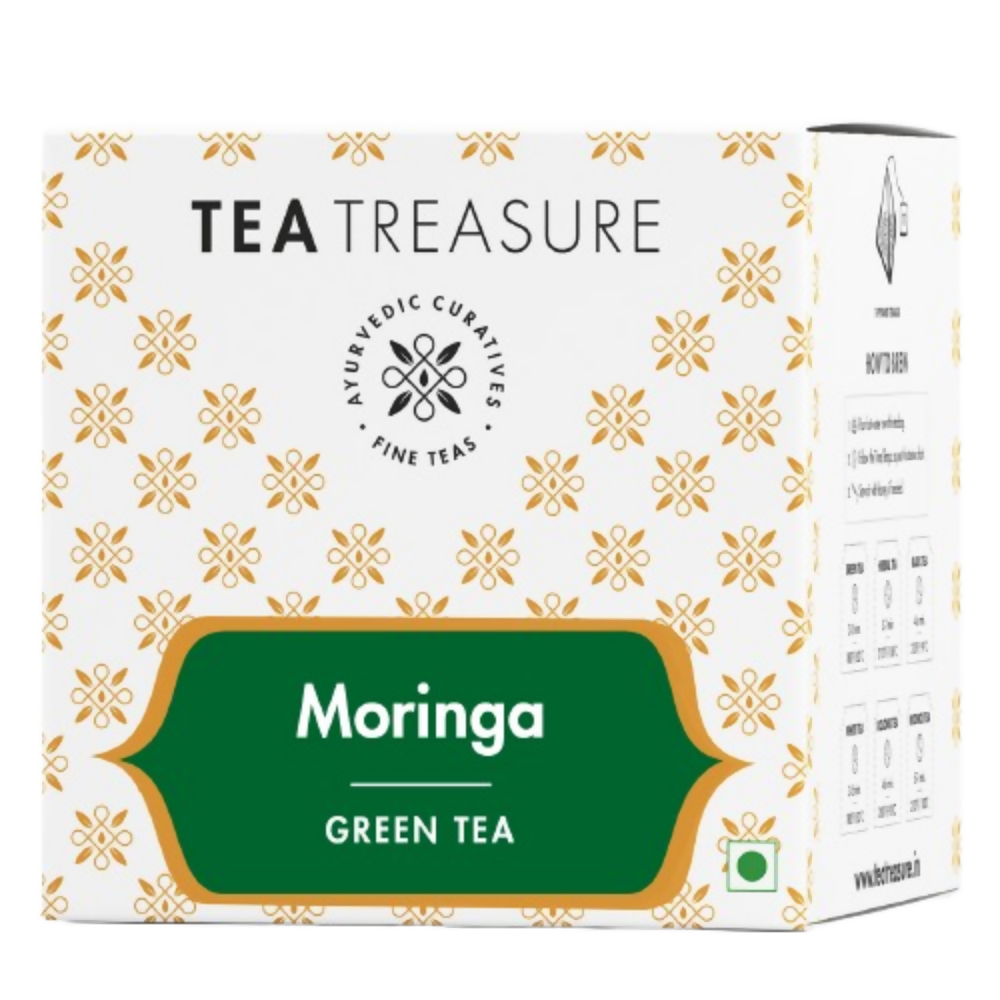 Tea Treasure Moringa Green Tea Bags | Grocsy