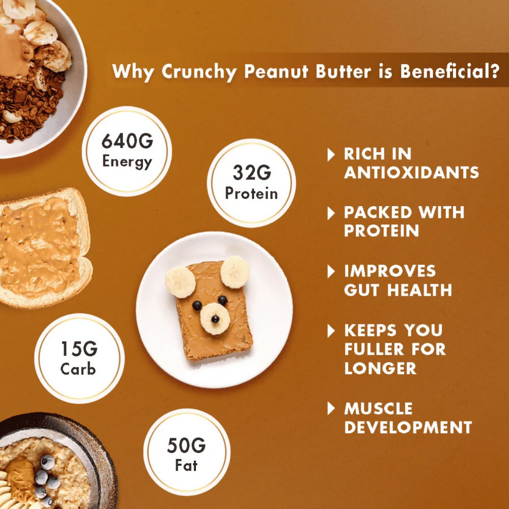 Sorich Organics Peanut Butter Jaggery Crunchy | Grocsy