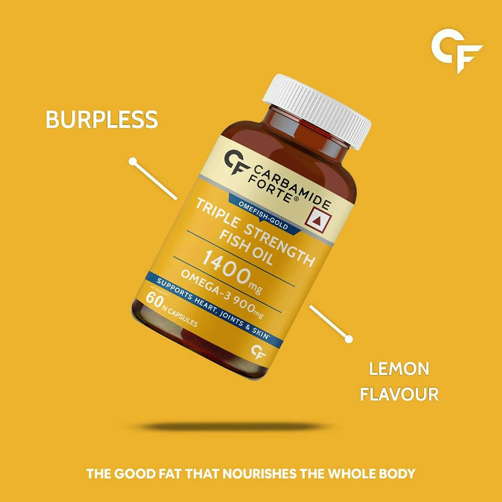 Carbamide Forte Triple Strength Fish Oil Capsules | Grocsy