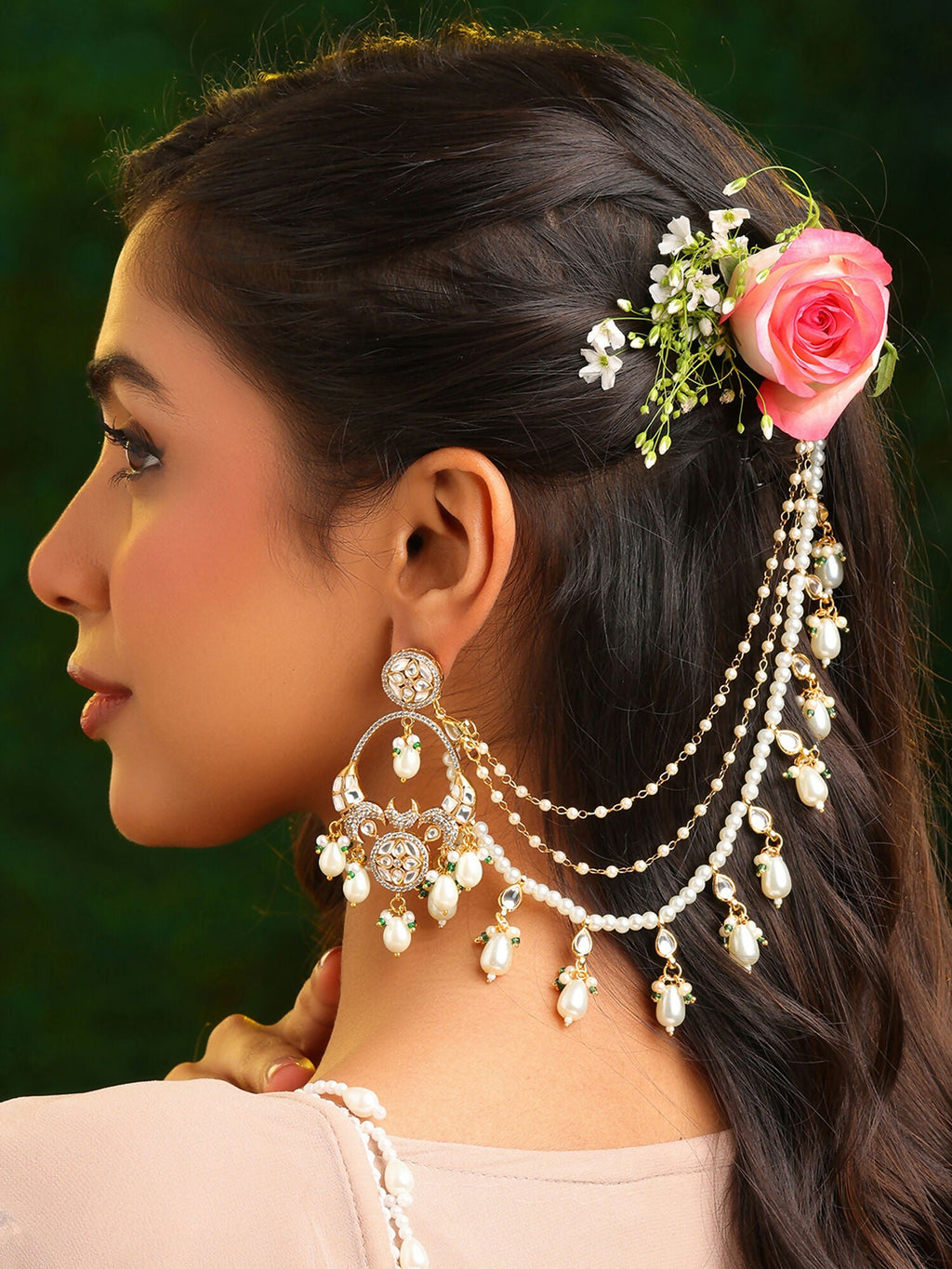 Ruby Raang Rajkumari Kaan Chain | Grocsy