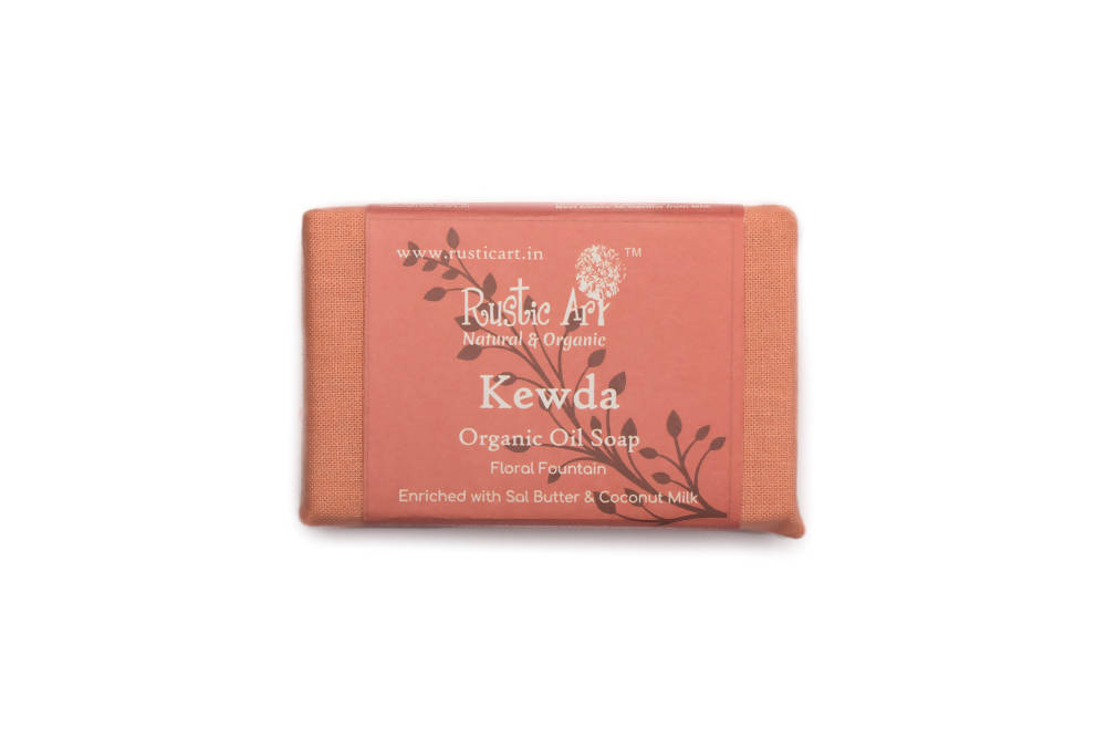 Rustic Art Kewda Organic Oil Soap | Grocsy