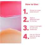 Ilana Lip Snooze Overnight Healing Vegan Lip Mask - Strawberry Lemonade | Grocsy
