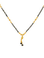 NVR Women Ethnic Gold-Polished Beaded Mangalsutra | Grocsy