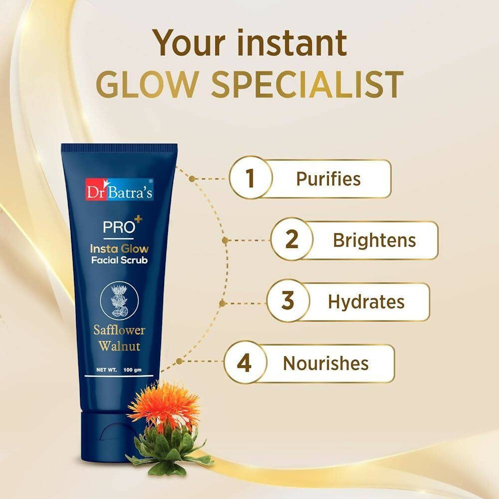 Dr. Batra's PRO+ Insta Glow Facial Scrub | Grocsy