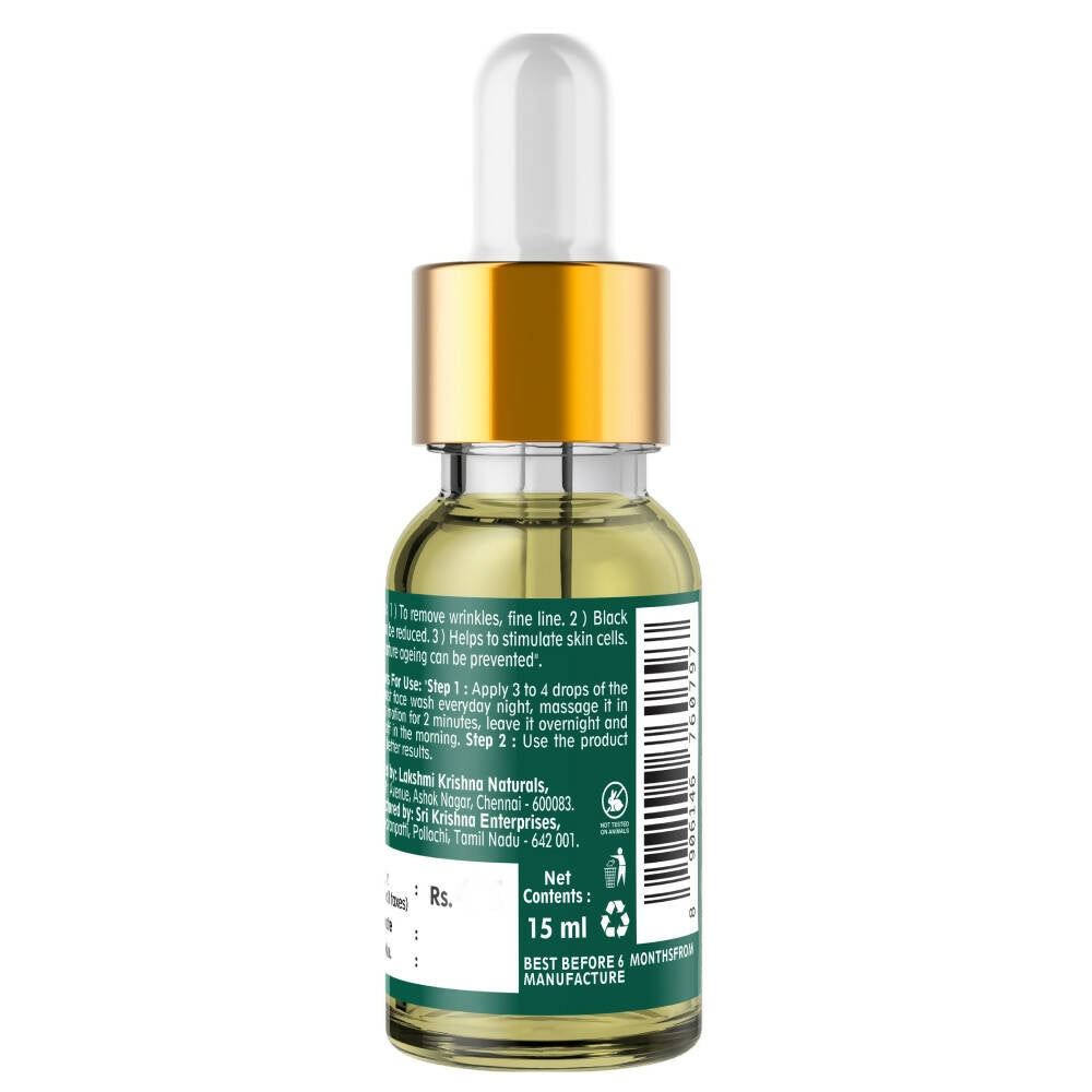 Lakshmi Krishna Naturals Gold Infused Saffron Instant Serum | Grocsy