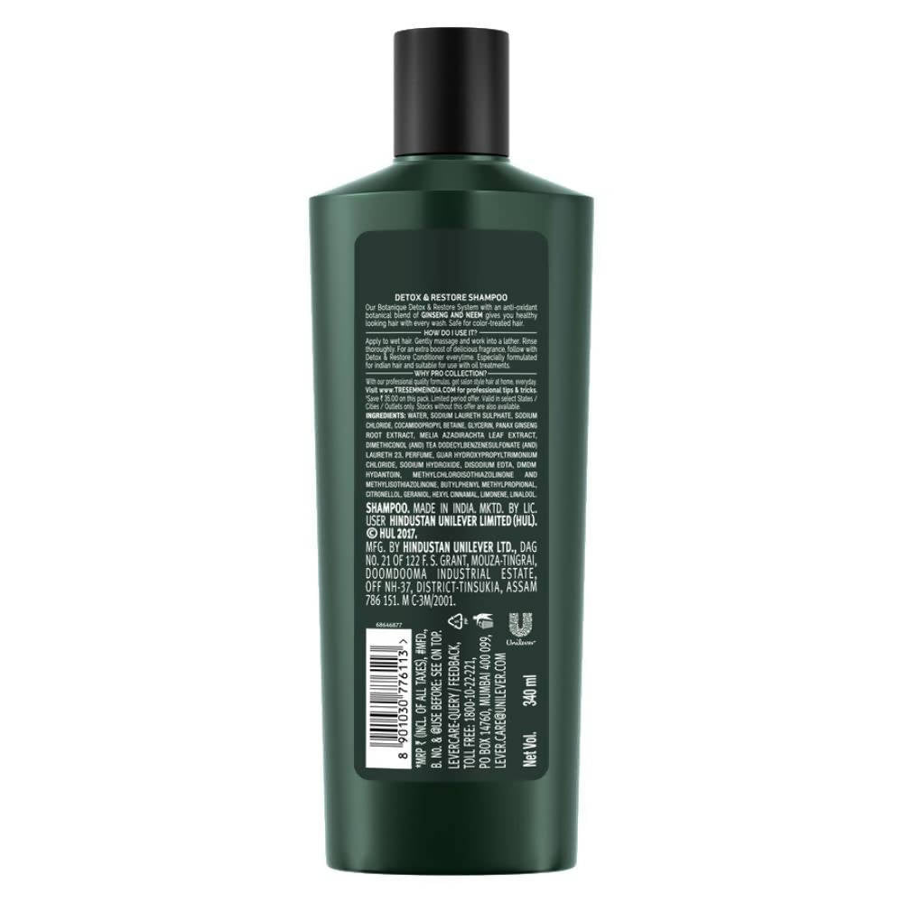TRESemme Botanique DR Detox & Restore Shampoo With Ginseng & Neem | Grocsy