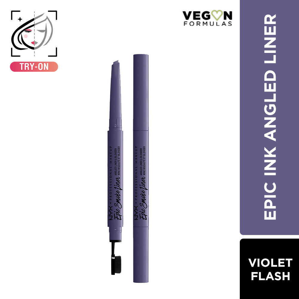 NYX Professional Makeup Epic Smoke Angled Liner & Blender - Violet Flash | Grocsy