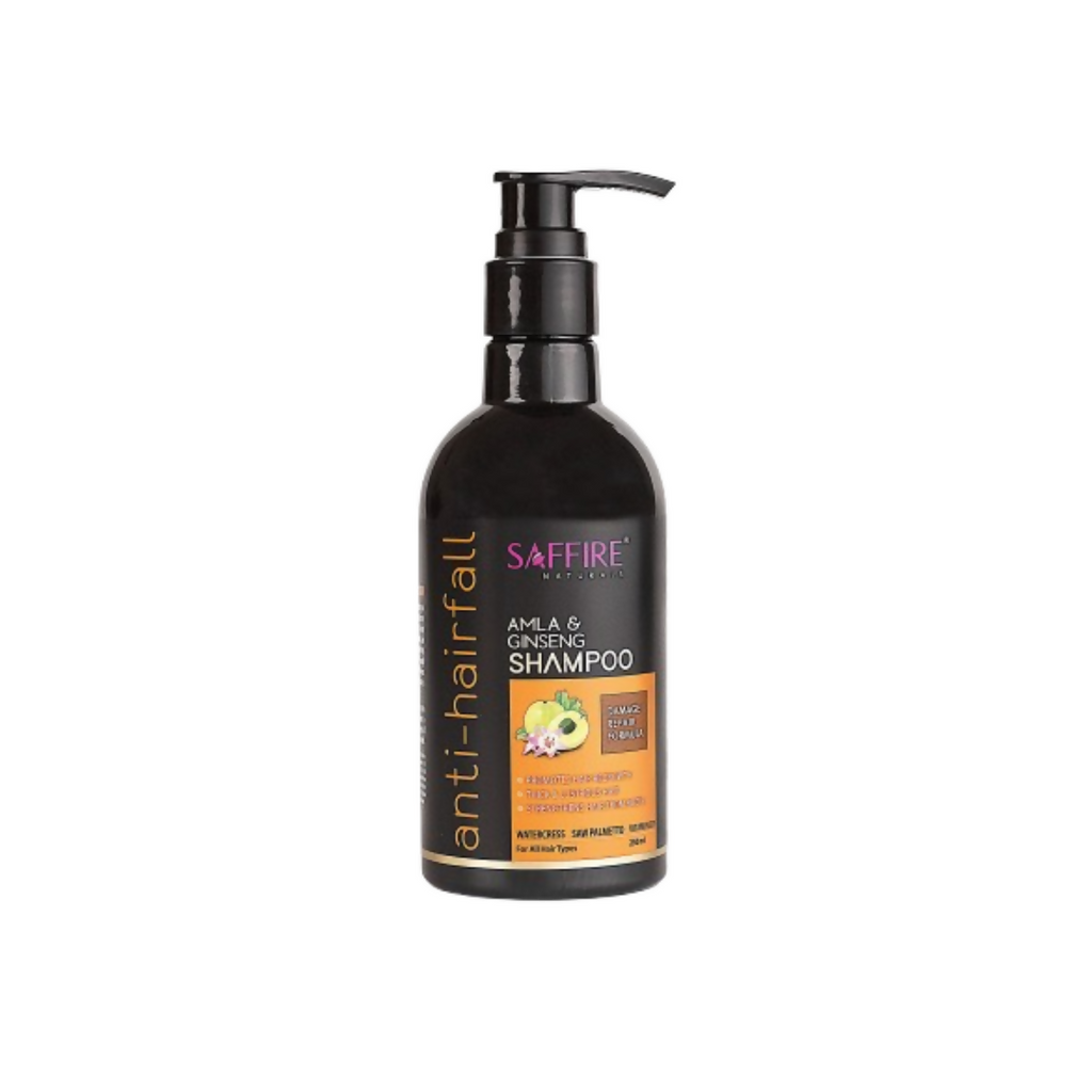 Saffire Naturals Amla & Ginseng Anti-Hairfall Shampoo | Grocsy