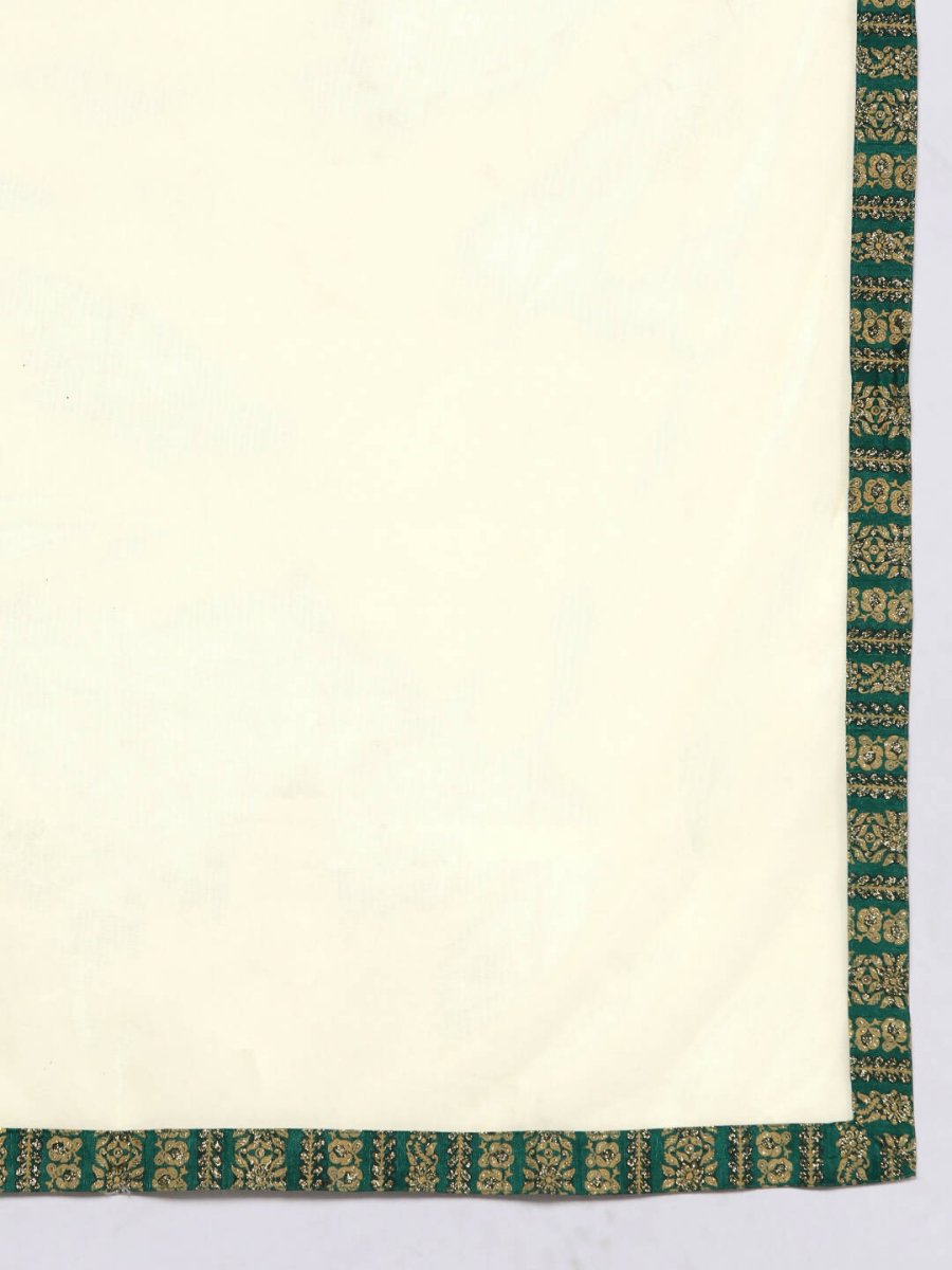 Ahalyaa Women's Traditional wear Kurta Set - Off White | Grocsy
