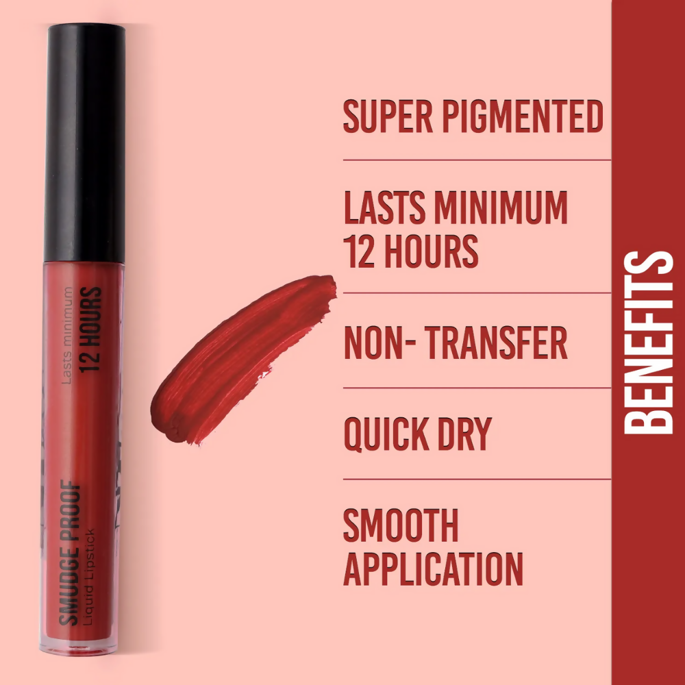 NY Bae Smudge Proof Liquid Lipstick - Earthy Brown 05 | Grocsy