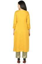 Joban Fashion Mustard Cotton Rayon Kurta Set | Grocsy
