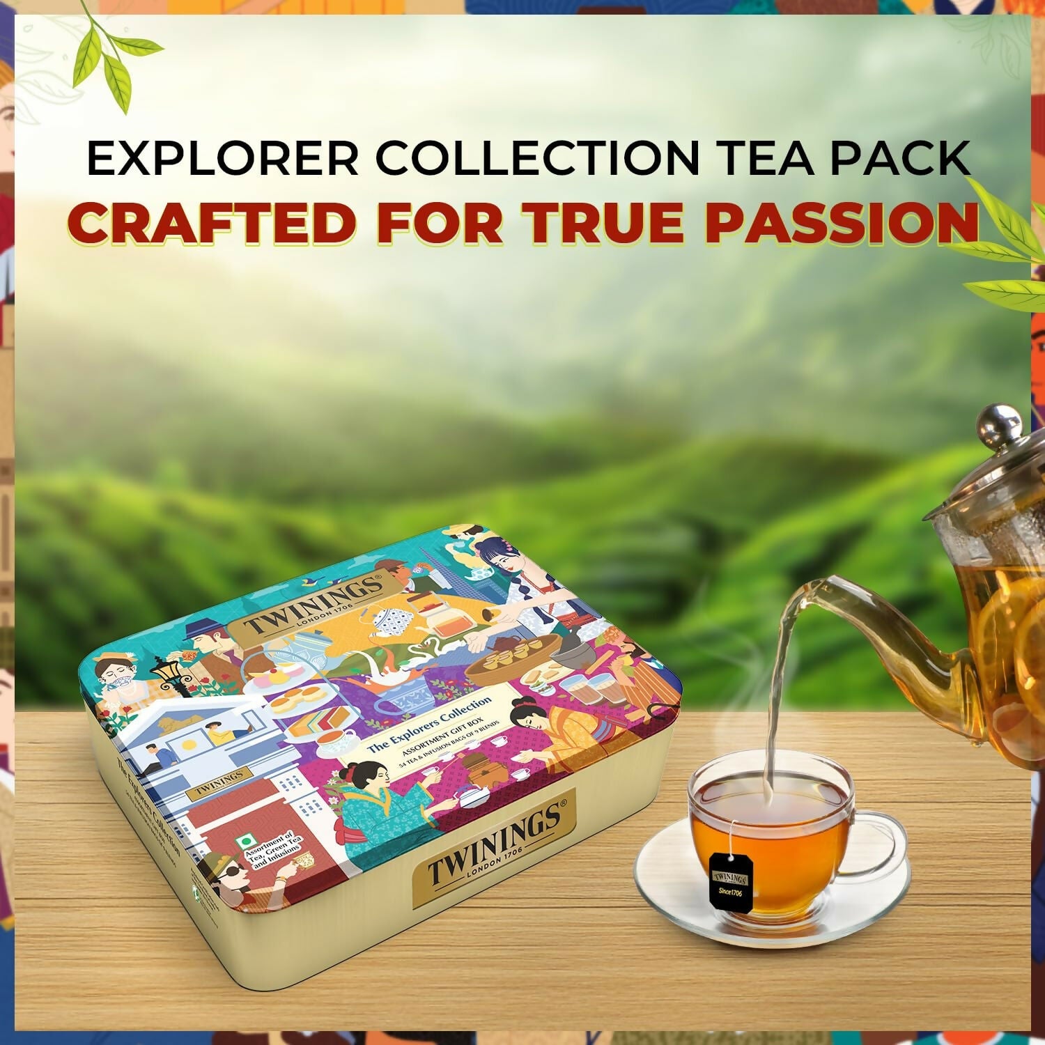 Twinings The Explorers Collection Assortment Tea Gift Set | Grocsy