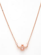 NVR Women's Rose Gold American Diamond Metal Chain | Grocsy