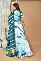 Morchari Women Tai Dai And Hand Embroidery Lehenga-Green | Grocsy