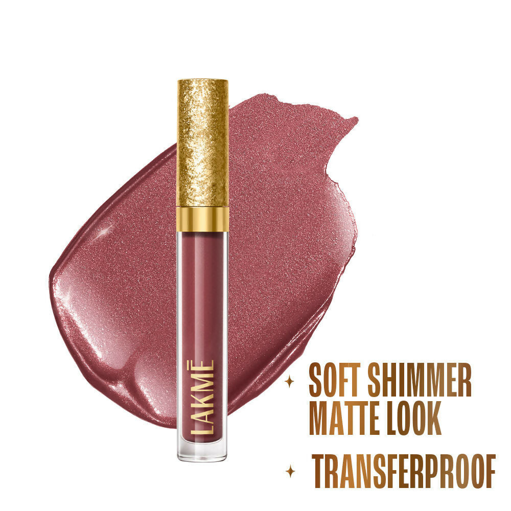 Lakme Be-jewel Shimmer Lip Liquid - Iced Espresso | Grocsy