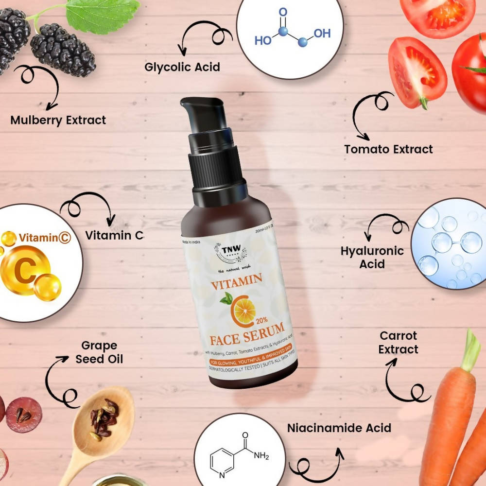 The Natural Wash Vitamin C 20 % Face Serum | Grocsy